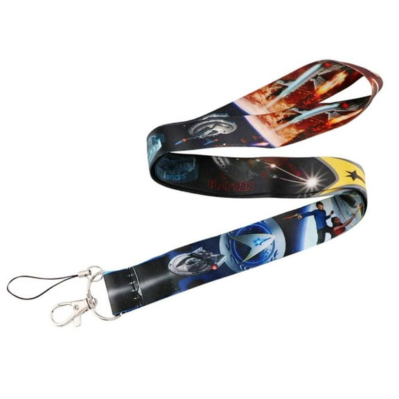 Star Trek Ships All Over Print Lanyard ID Holder Keychain