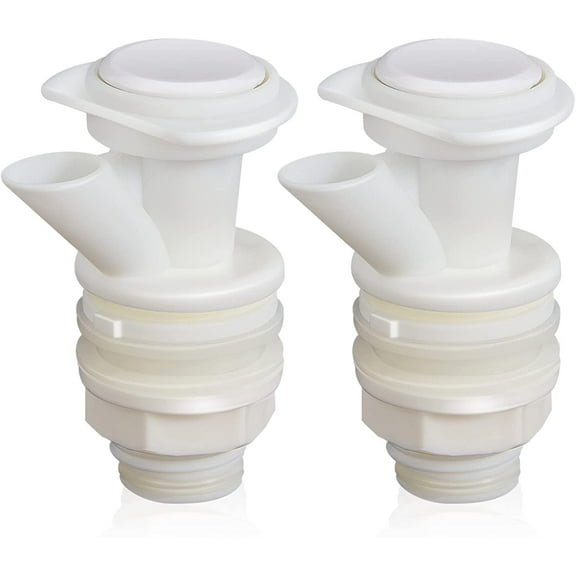 Push Button Cooler Spigot Replacement - Plastic Water Jug Spigot (2 Pieces)