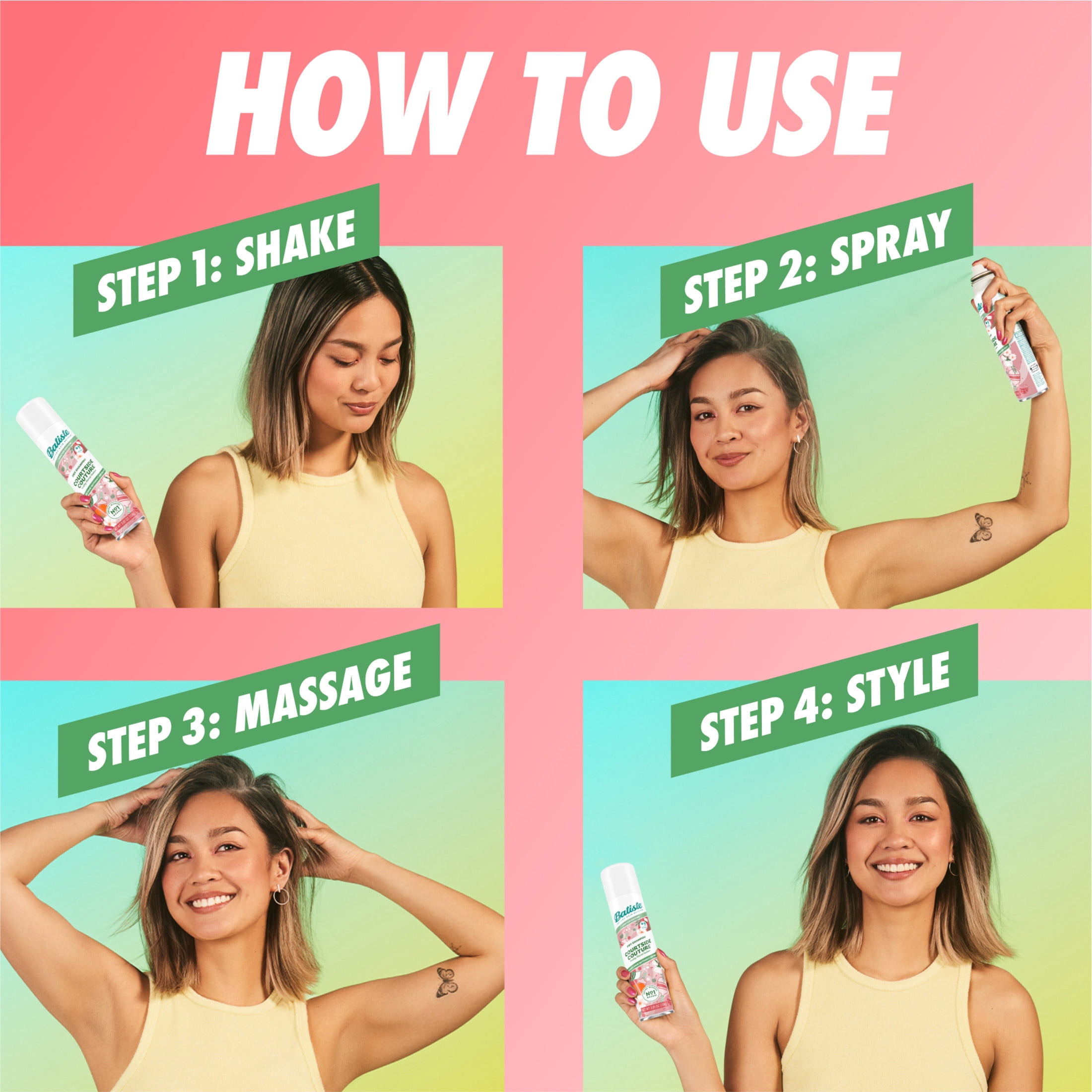 Batiste™ Courtside Couture Limited Edition Dry Shampoo, Absorbs Oil & Grease