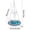 C(New), variant on Solar Hanging Bird Bath Fountain, 18" Blue Glass Tray with 4 Nozzles, 2-in-1 Feeder