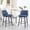 Blue, variant on Noble House Bertis 360° Swivel Bar Stools, Upholstered Linen Kitchen Island Chairs with Metal Legs, Blue, Set of 2