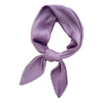 thumbnail image 2 of Eoperou Women Square Scarf Plain Color Wavy Edge Pleated Neck Wear Temperament Thin Silky Crinkled Scarf for Office, 2 of 8