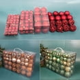 thumbnail image 4 of Juego de 100 bolas navideñas de plástico de moda, 8 cm, 18 colores, bolas de adorno navideñas suspendibles para fiestas, 4 of 5