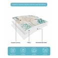 thumbnail image 4 of Full Size Quilt Bedding Set, Teal Red Coastal Reversible Summer Quilt 3 Pieces, Retro Beach Nautical Sea Turtle Coral Lightweight Bedspreads Coverlets with 2 Pillow Shams for All Seasons, 4 of 5