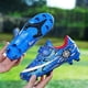 thumbnail image 2 of Zapatos de fútbol para niños Tacos Botas de fútbol atléticas transpirables profesionales para interiores al aire libre TF/AG-BlancoAzul-32 Sincero Electrónica, 2 of 5