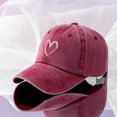 thumbnail image 2 of Kaemgyyd Heart Hat for Womens Mens Cotton Vintage Valentines Caps Fashion Adjustable Baseball Cap, 2 of 3