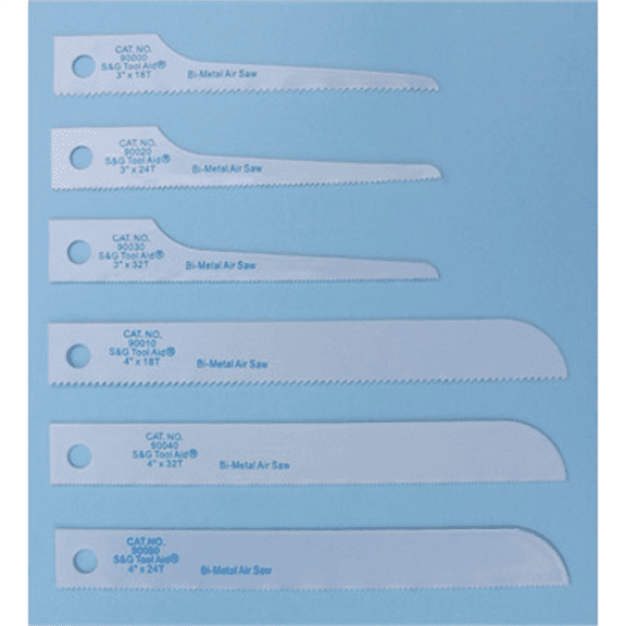 S&G Tool Aid 90060 - Reciprocating Air Saw Blds, 4" All Purpose x 24 TPI (Pkg of 5)