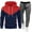 Red, variant on Casual Sportswear Warmth Sets Running Mens Tracksuit Hoodie Fitness Gym Clothing High Quality Sportswear