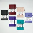 thumbnail image 2 of siubich Address Book, Planner, Model, Purple, 5.3 x 7.7inch, with Alphabetical Tabs, Password Keeper, Colored Pages, Pocket, Elastic Band, Pen Holder, Bookmark (Turquoise), 2 of 3