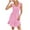 Pink, variant on Kaemgyyd Women Casual Mini Dress Fashion Square Neck Tiered Short Dresses Sleeveless Smock Sundress A Line Flowy Summer Dress