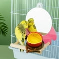 thumbnail image 2 of Parrot Cage Feeder Bowl with Stable Flat Bottom for Secure Food and Fruit Serving Pet Bird Feeding Dish, 2 of 4