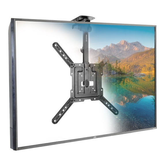 Restored Flip-Down Ceiling TV Mount for 24 to 55 in TVs (Refurbished)
