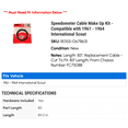 thumbnail image 2 of Speedometer Cable Make Up Kit - Compatible with 1961 - 1964 International Scout 1962 1963, 2 of 2