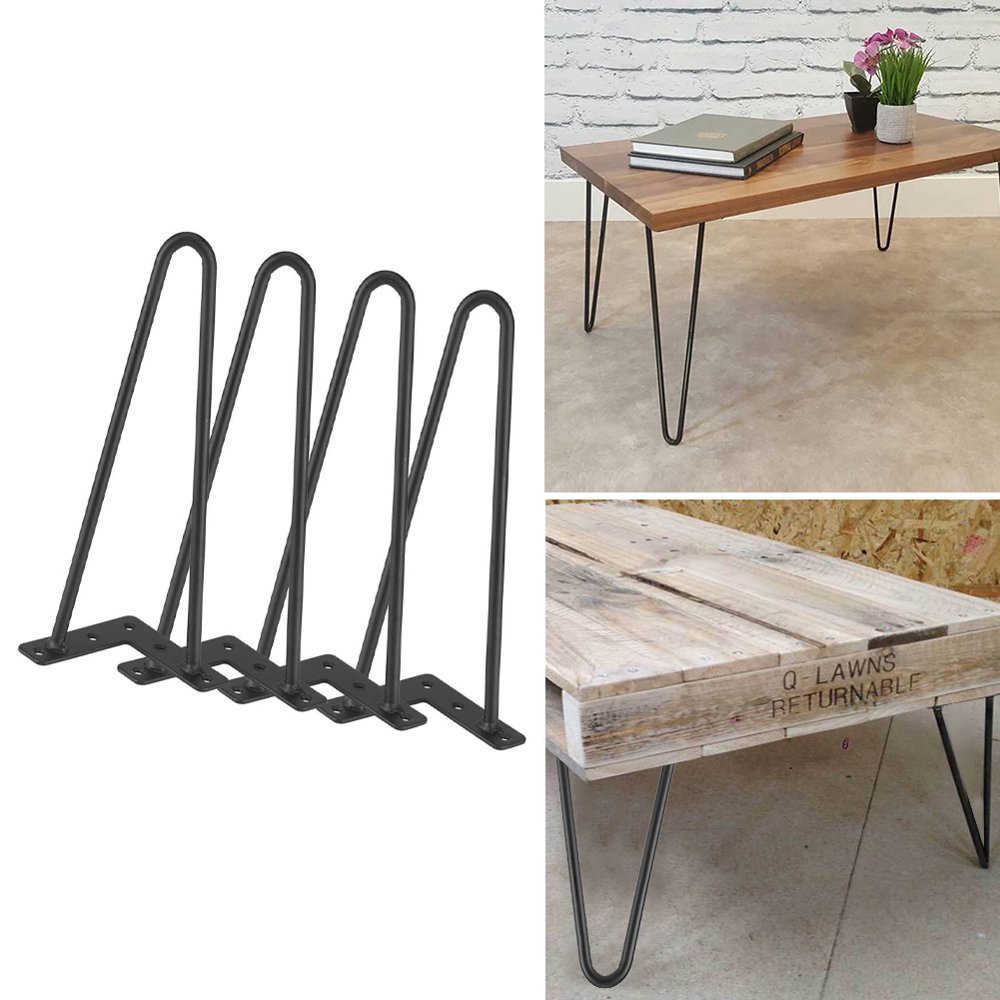Black Hairpin Legs,Set for 4 Heavy Duty Table Legs Home Accessories for
