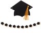 thumbnail image 4 of COSMOBETTY Para Fiesta Graduación Gorro Negro Con Banner Para Fondo Y Fotos, 4 of 6