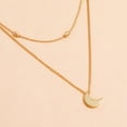 thumbnail image 4 of Heliisoer Multi-layer Alloy Plating Necklace Clavicle Chain, 4 of 6