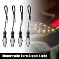 thumbnail image 2 of Unique Bargains 4pcs Motorbike Turn Signal Lights Blue Amber Light 12V for Motorbike Scooter LED Transparent Shell, 2 of 6