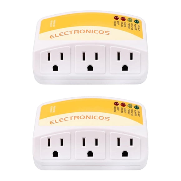 Protector de Voltaje para Refrigerador Supresor de Picos 3 Tomas 1440W 120V 12A