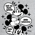 thumbnail image 3 of Disney - Mickey Mouse - Conversation Bubbles - Men's Crew Neck Fleece Pullover, 3 of 5