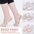 thumbnail image 2 of Soft Half Knitted Socks Rhythmic Gymnastics Toe Shoes Elastic Dance Feet Protection Shoes Ballroom, 2 of 6