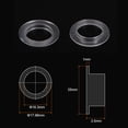 thumbnail image 2 of Uxcell 16.3mmx17.98mmx3.5mm Flanged Sleeve Bearings Nylon Bushings, White 4 Pack, 2 of 5