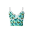 thumbnail image 3 of Yuemengxuan Women Lace Patchwork Camisole Sleeveless Deep V Neck Floral Butterfly Cami Tops, 3 of 8