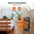thumbnail image 4 of Comfort Zone Quartz Tower Space Heater with Thermostat, 4 of 6