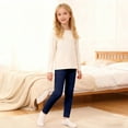 thumbnail image 2 of Girls Warm Lined Leggings Kid Winter Pants Girls Thick Thermal Full Length Leggings, 2 of 6