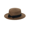 thumbnail image 3 of PULLIMORE Womens Summer Beach Sun Straw Hat Travel Outdoor UV Hats Elegant Bow Hat (Coffee), 3 of 11