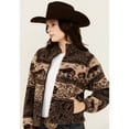 thumbnail image 2 of Shyanne Women's Buffalo Print Snap Sherpa Jacket - SRFA24SW1-CHBN Medium  US, 2 of 4