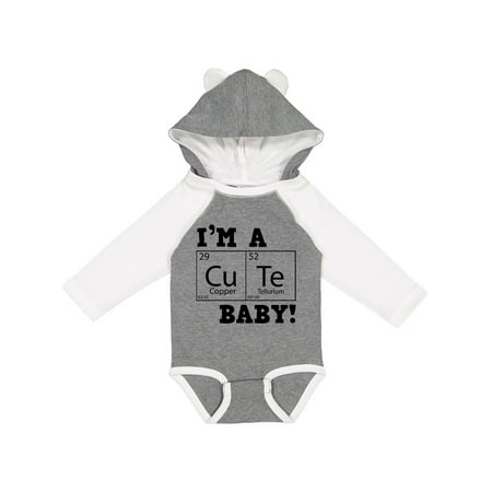 

Inktastic I m a cute baby! Gift Baby Boy or Baby Girl Long Sleeve Bodysuit