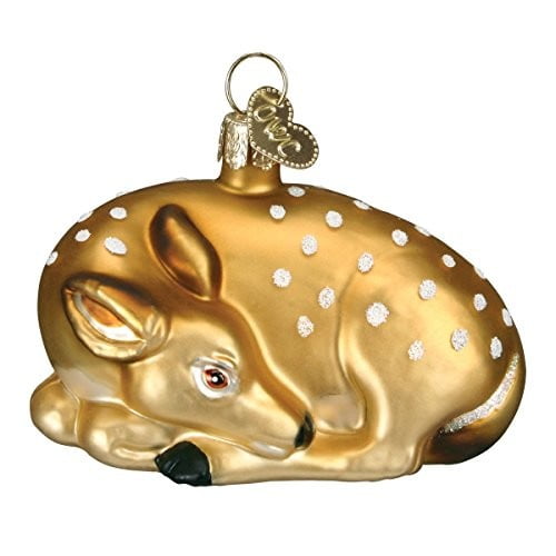 Old World Christmas Animal Collection Glass Blown Ornaments Fawn - Old World Christmas Animal Collection Glass Blown Ornaments Fawn -