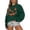 Dark Green, variant on Womens Sweatshirts Halloween Classic Punpkin Face Print Sweatshirt Fall Long Sleeve Pullover Tops (Grey L)