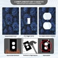 thumbnail image 3 of Light Switch Cover Switch Plate Outlet Cover Plug Cover for Electrical Unused Outlet Cover Deep Blue Flower, 3 of 6