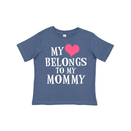 

Inktastic My Heart Belongs to My Mommy Gift Toddler Boy or Toddler Girl T-Shirt