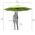 thumbnail image 5 of Abble 7.92' Green Round Market Patio Umbrellas, UV Resistant, 5 of 5