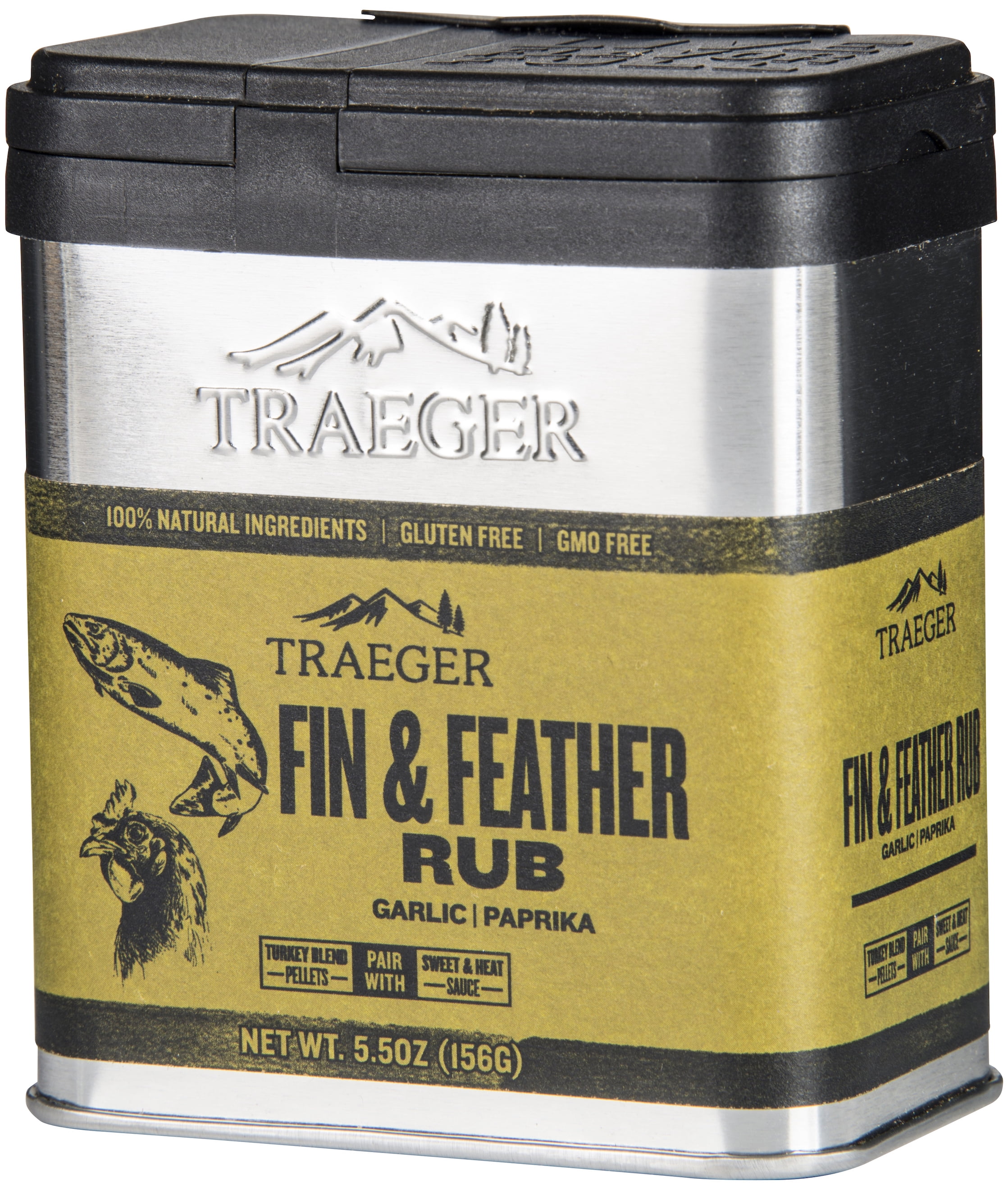 Traeger Pellet Grills 5.5oz Fin & Feather Rub - Walmart.com