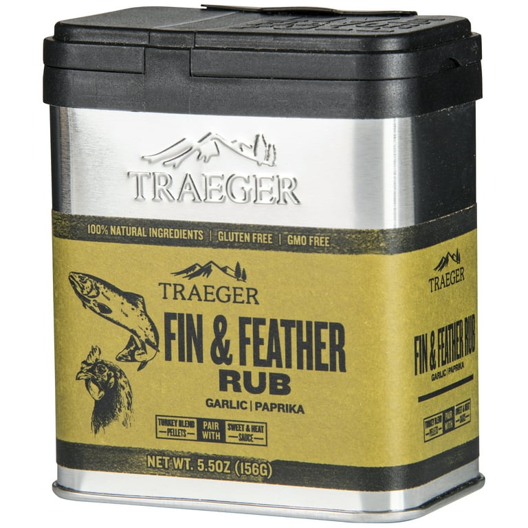 TRAEGER FIN & FEATHER RUB SEASONING – Oak and Iron Outdoor