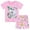 3# Koala, variant on DDSOL Toddler Girls Pajamas Icecream Graphic Short Sleeves Cotton Sleepwear Sets 2-Pieces White 3T