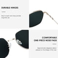 thumbnail image 3 of LifeArt 2 Pack Vintage Round Sunglasses for Men and Women UV400 Protection Outdoor Shades with Black Gold+Rose Gold +1.75 Magnification Frame, 3 of 5