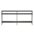 thumbnail image 3 of Henn&Hart 64" Gunmetal Gray Metal Console Table, 3 of 7