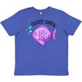 thumbnail image 3 of Inktastic Cutest Catch Cute Purple Fish Youth T-Shirt, 3 of 5