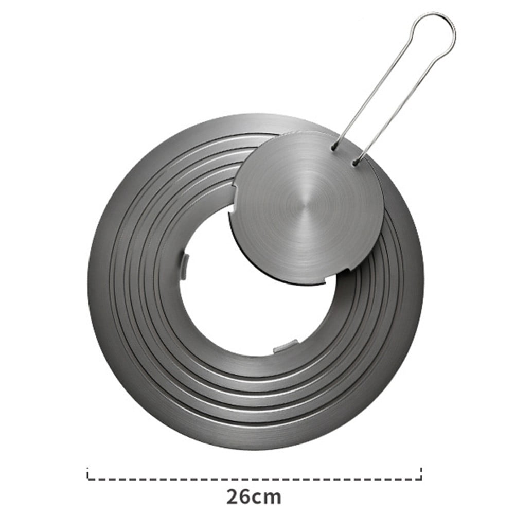 Aluminum Alloy Gas Stove Diffuser Plate Non-Stick Coating Heat Conduction Plate Evenly Heats Non-Slip Removable Stove Hob Rings