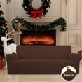 thumbnail image 6 of Easy-Going Jacquard Stretch Sofa Slipcover Non Slip Couch Cover, Sofa Size, Coffee, 6 of 7