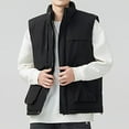 thumbnail image 6 of YueHuiYing Men's Vest Sleeveless Zip Up Jackets Coat Lightweight Quilted Gilet with Pockets, 6 of 9