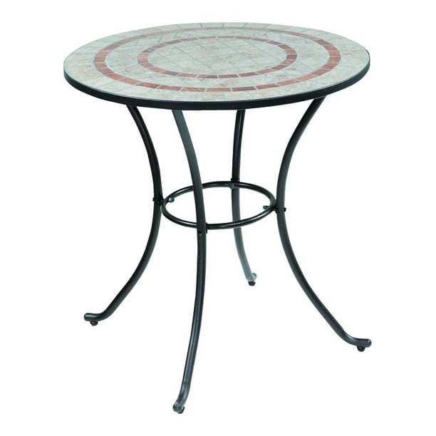 Living Accents Melrose Round Mosaic Stone Bistro Table - Walmart.com ...