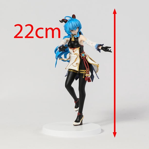 Ganyu - Statuetta Seduta In PVC Da 16 Cm - Figura Collezionabile Da Gioco Per Decorazione Casa