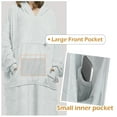 thumbnail image 5 of Catalonia Full Body Oversized Blanket Hoodie Sweatshirt, Extra Long Wearable Fleece Pullover, Gift for Adult Men Women Wife Girlfriend, 5 of 6