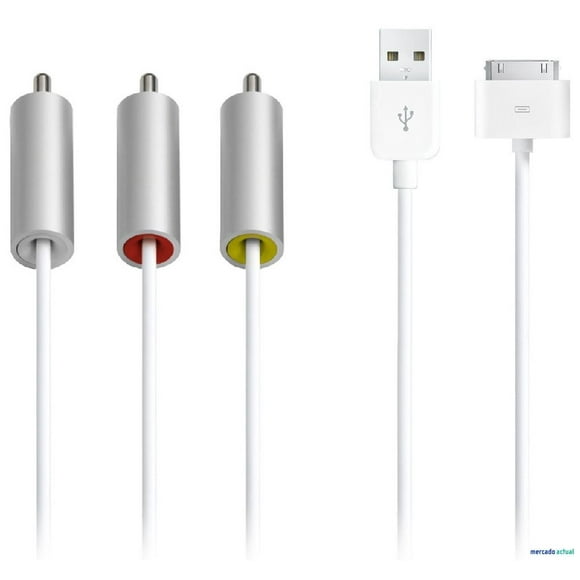 Cable AV Apple Composite con conectores USB y audio