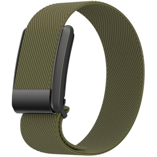 wonima11 Stretchy Nylon Band for Whoop 4.0 Fitness Tracker, Comfort, Durability, Breathable Strap Wristband, Easy to use and Perfect for Every Occasion (Army Green)